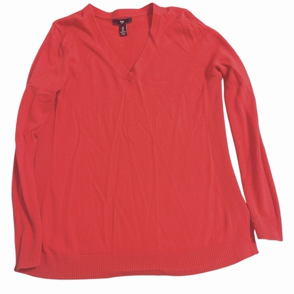 Women’s Gap Pink V Neck Long Sleeve Sweater | Size Small